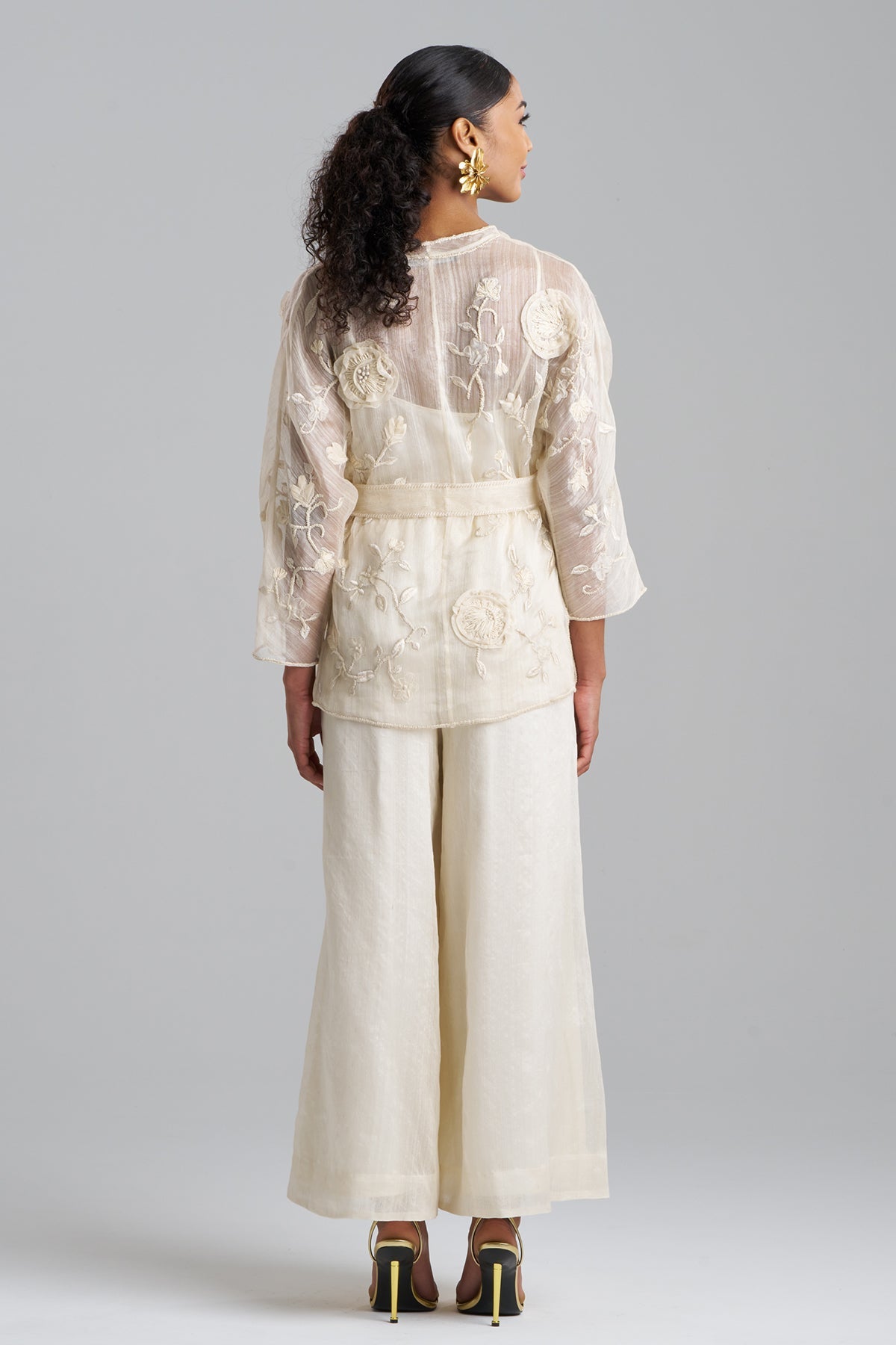 Natori Couture Piña Belted Jacket