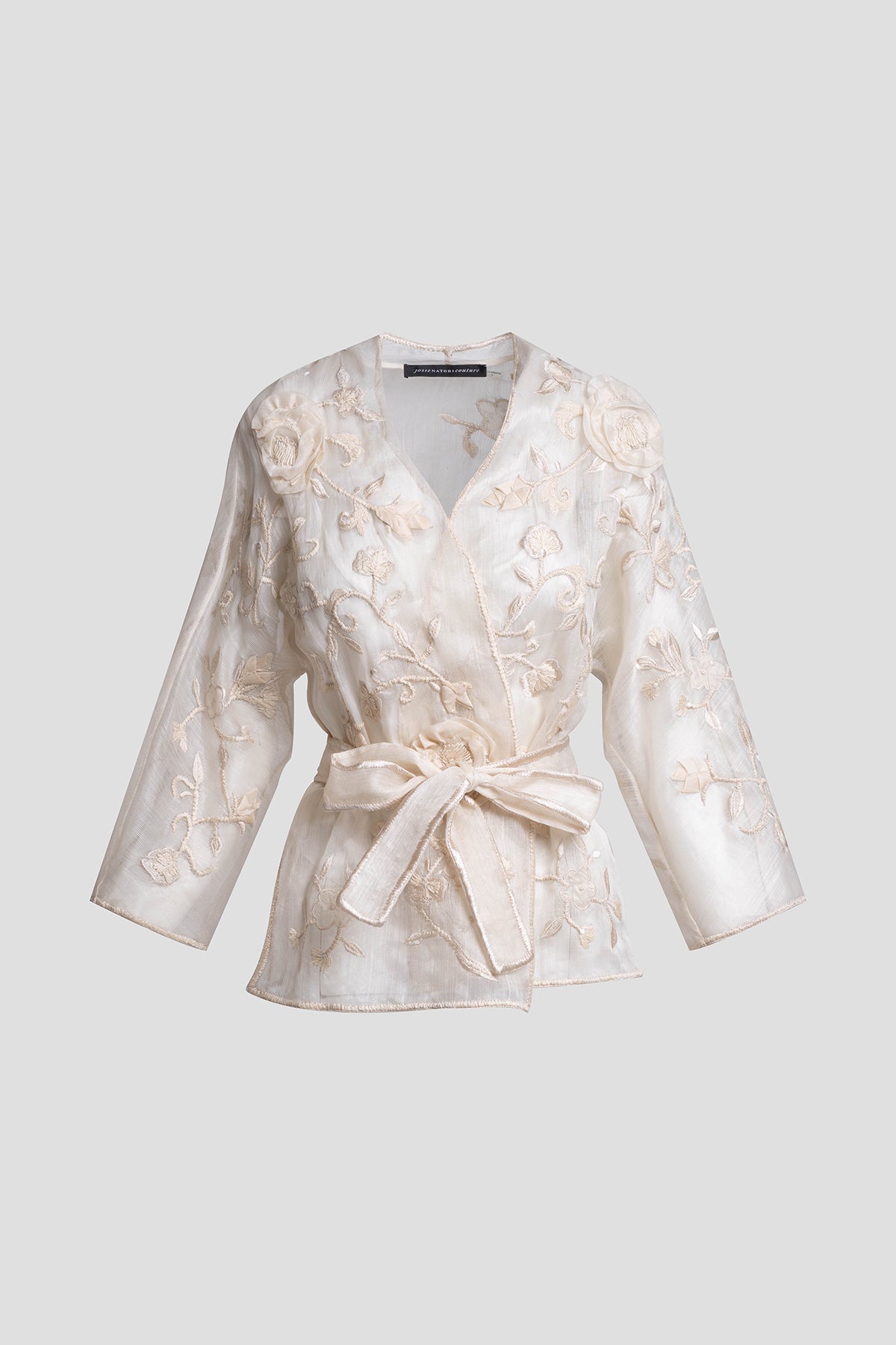 Natori Couture Piña Belted Jacket