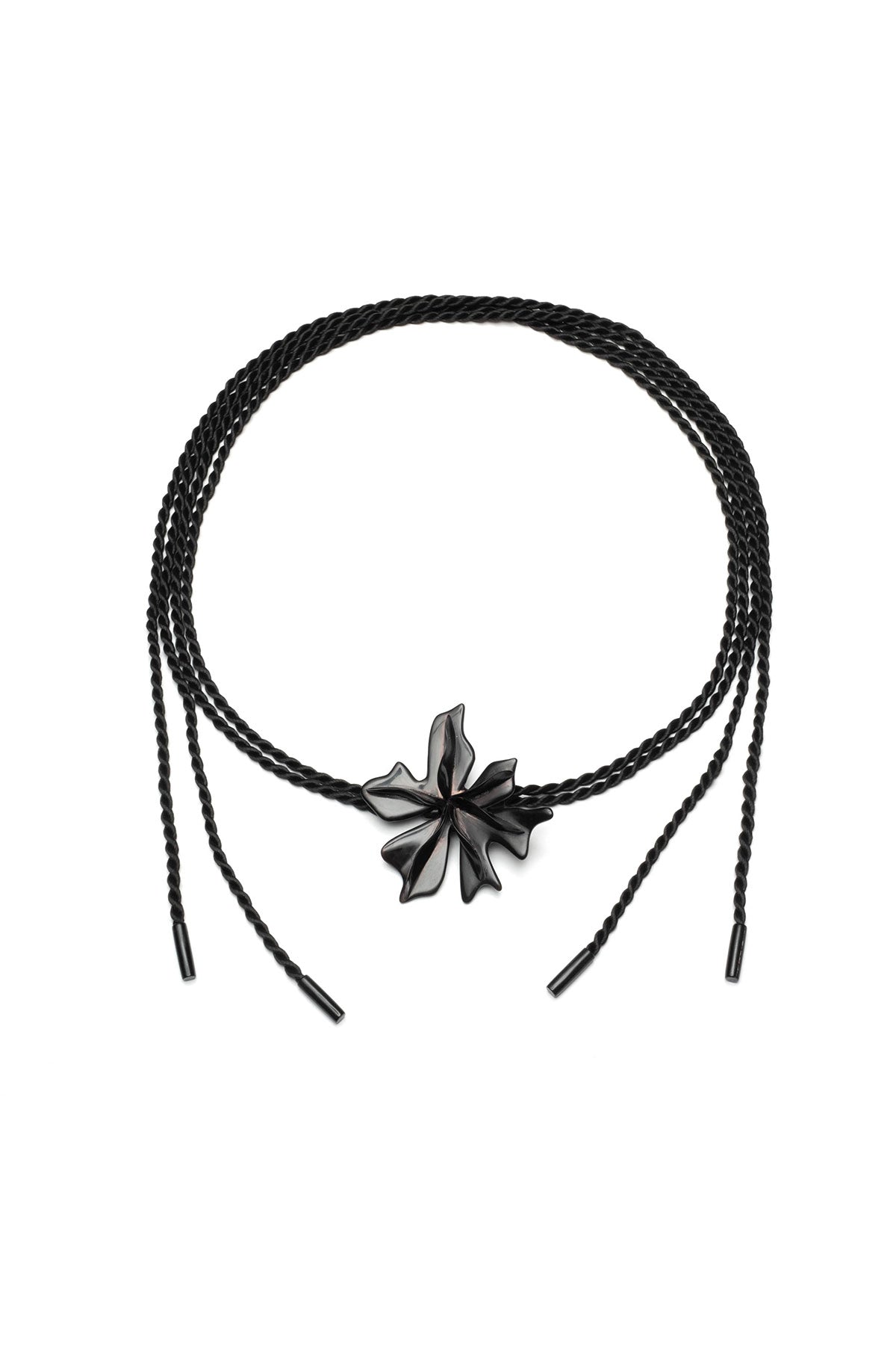 Natori Horn Floral Pendant Belt