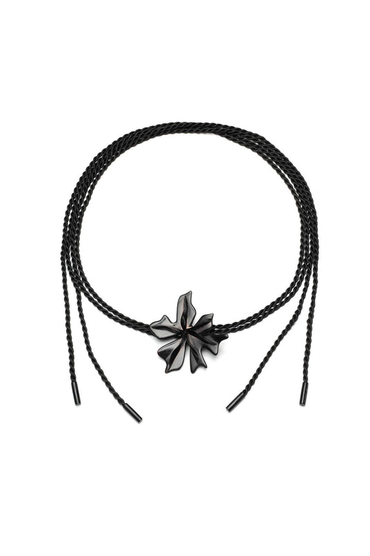 Natori Horn Floral Pendant Belt