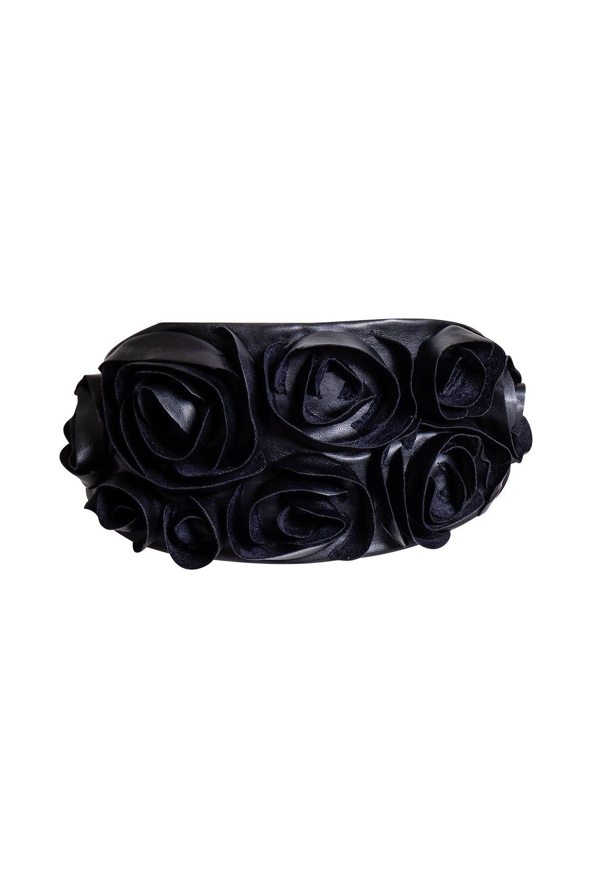 Natori Vegan Luxe Lambskin 3D Floral Embroidered Obi Belt