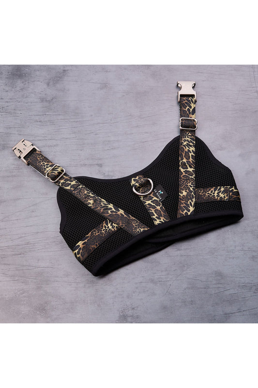 Natori Luxe Leopard Dog Harness