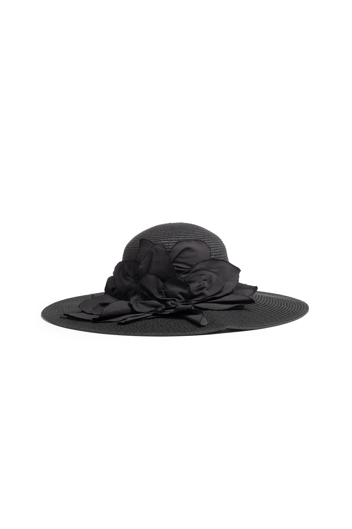 Natori Techno Poplin Cut-Out 3D Applique Straw Hat