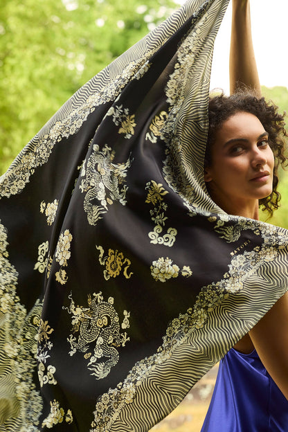 Natori Silk Long Scarf