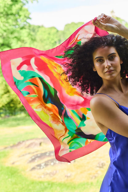 Natori Silk Scarf