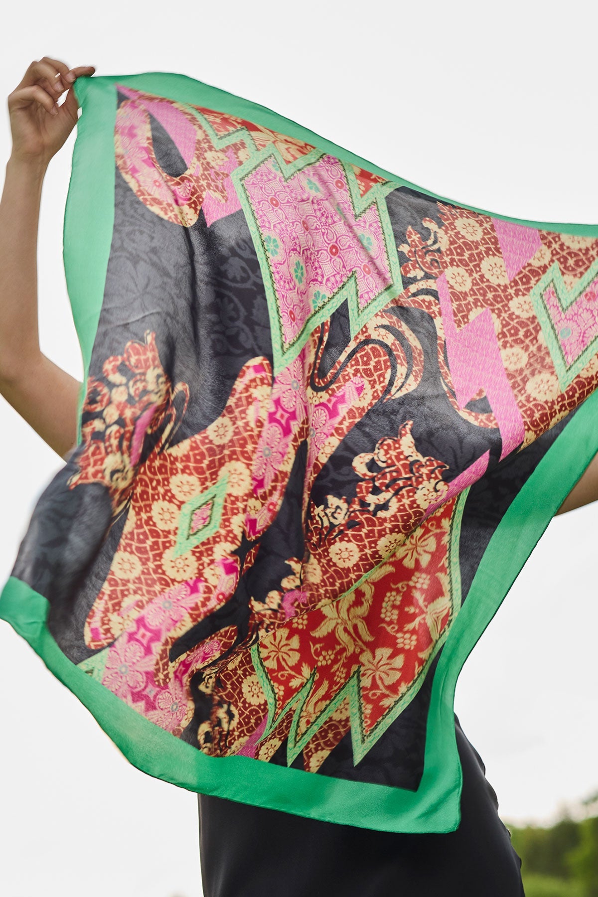 Natori Silk Long Scarf