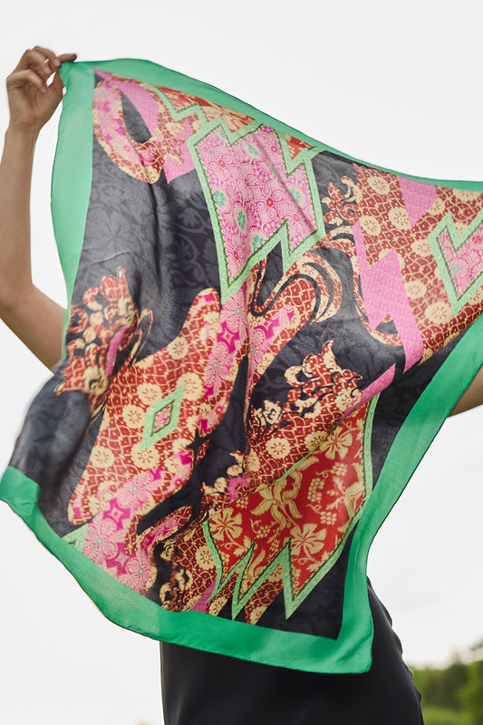Natori Silk Long Scarf