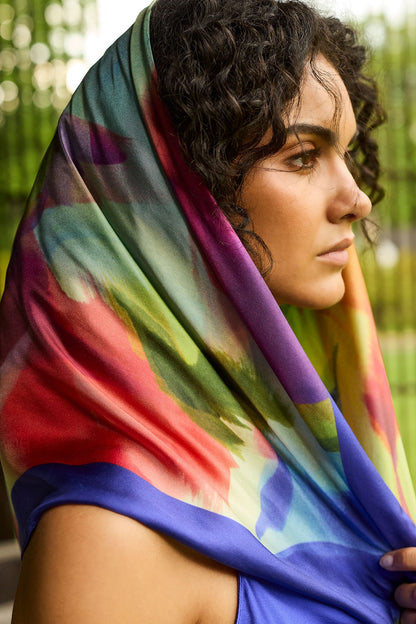 Natori Silk Long Scarf