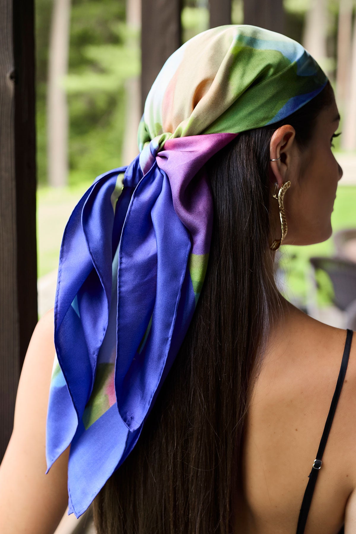 Natori Silk Long Scarf