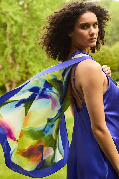 Natori Silk Long Scarf