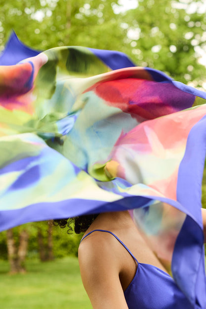 Natori Silk Long Scarf
