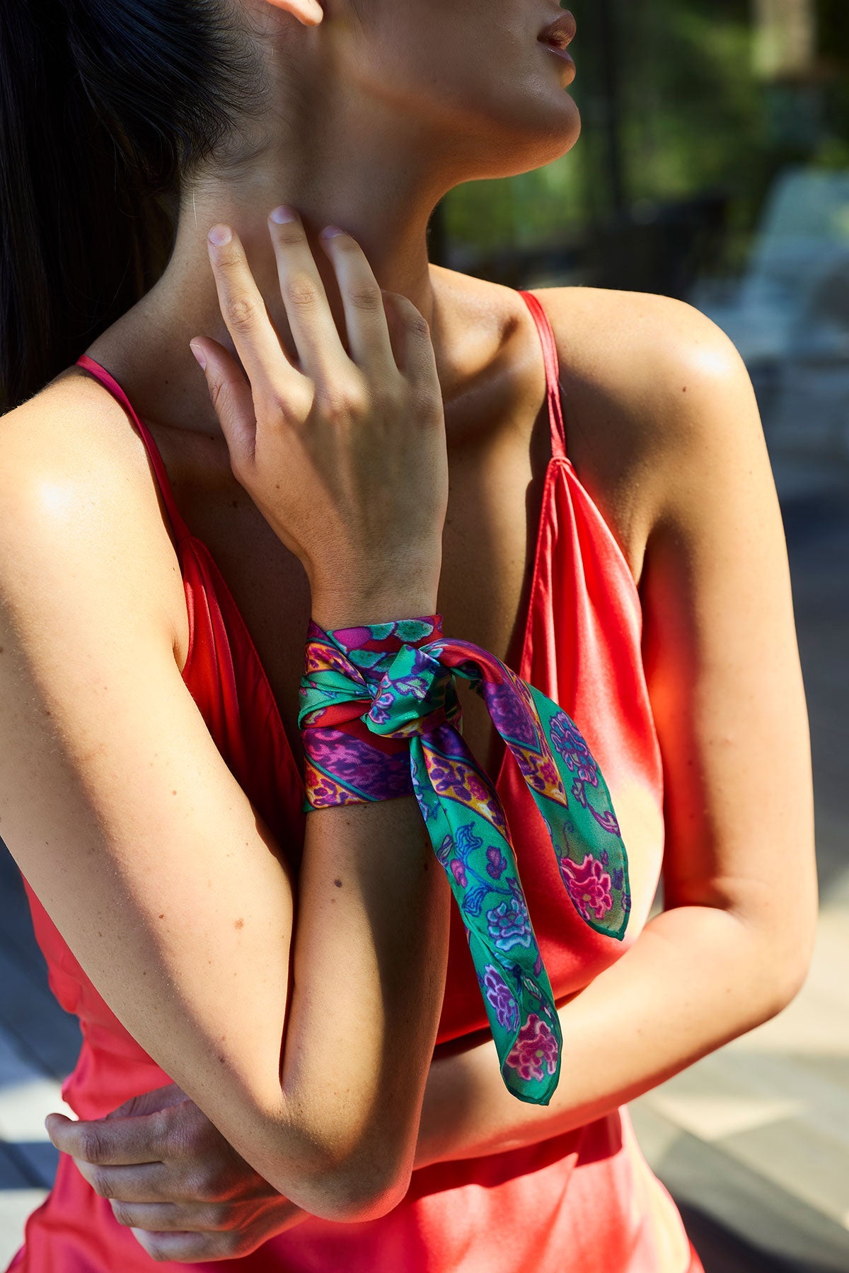 Natori Silk Scarf