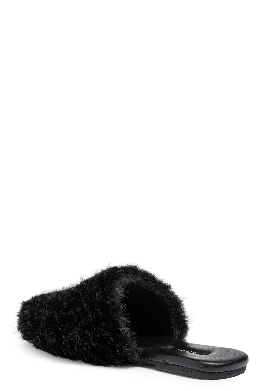Natori Buy Faux Mink Slide in Black Online