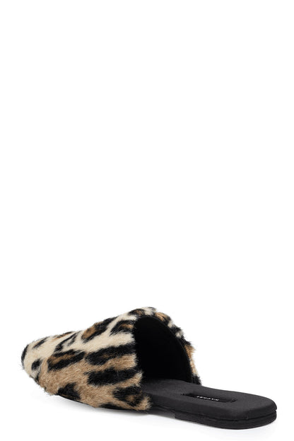 Natori Buy Faux Leopard Fur Slide in Natural Online