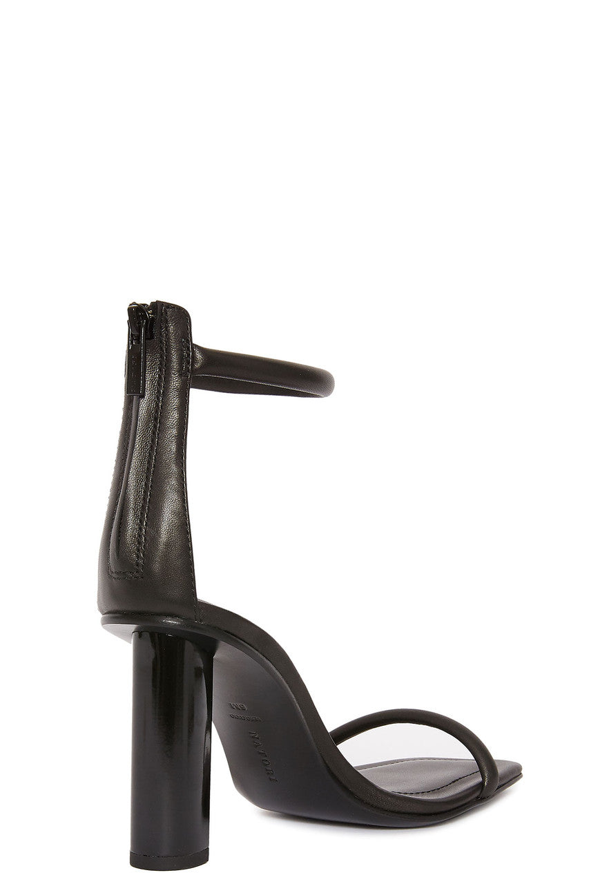 Natori Buy Glow Nappa Leather Block Heel Sandal in Black Online