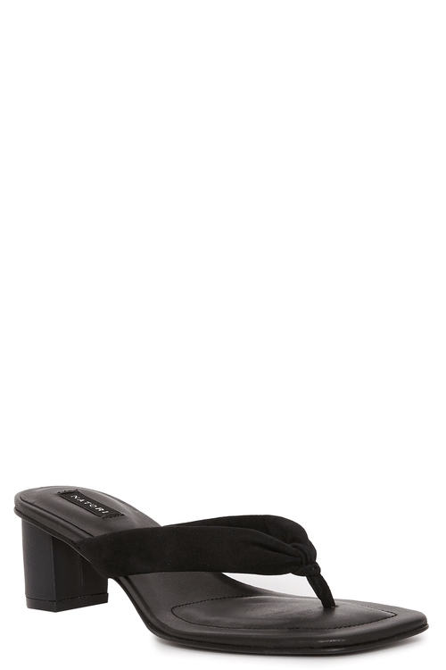 Natori Buy Bay Suede Thong Sandal in Black Online