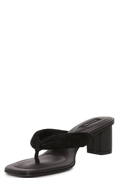 Natori Buy Bay Suede Thong Sandal in Black Online