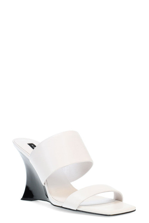 Natori Buy Balli High Wedge Slide Sandals in White Online