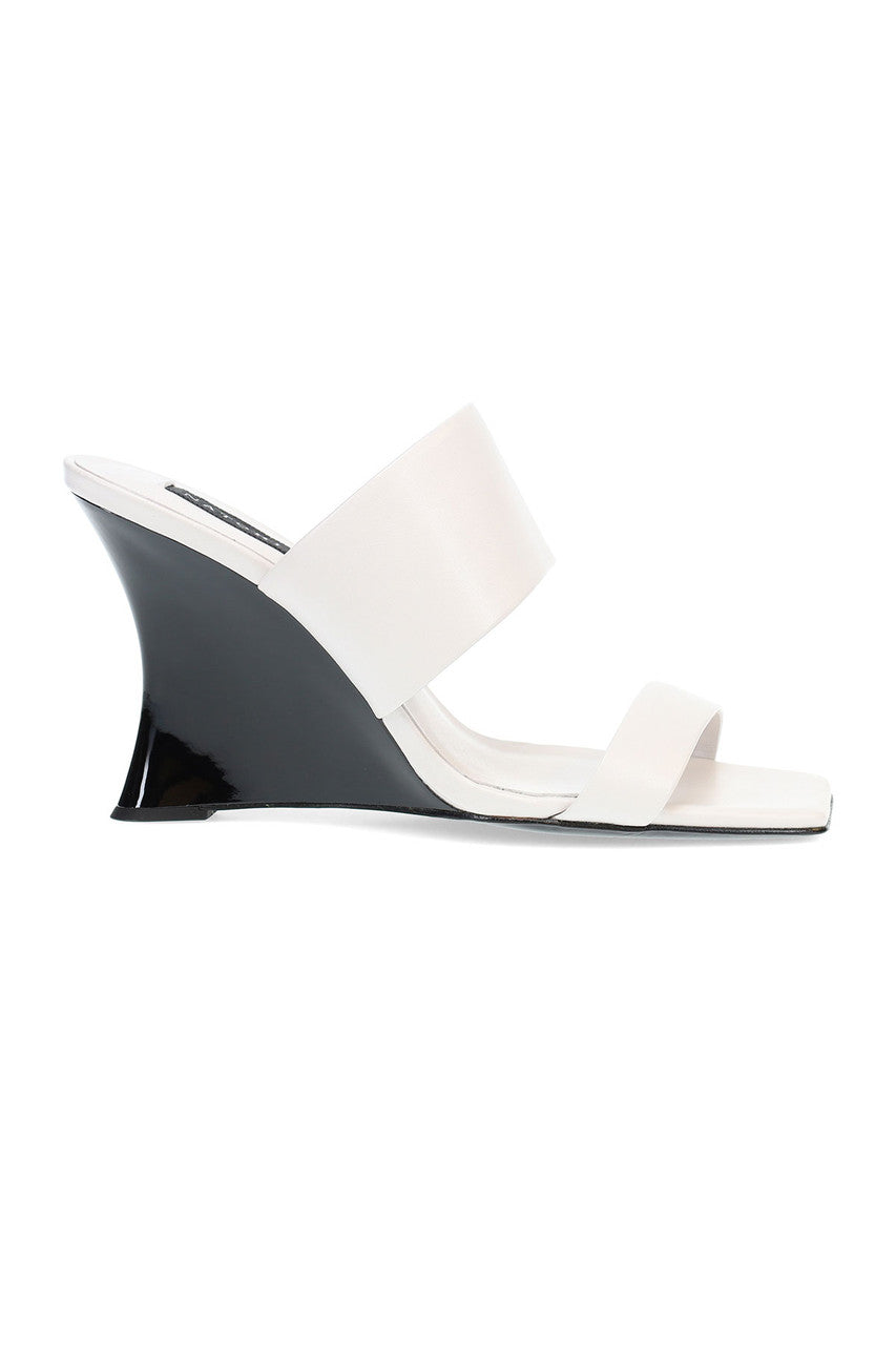 Natori Buy Balli High Wedge Slide Sandals in White Online