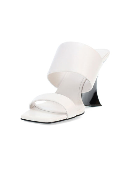 Natori Buy Balli High Wedge Slide Sandals in White Online