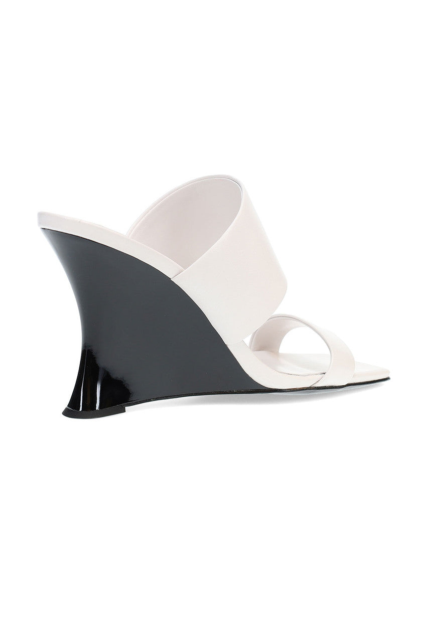 Natori Buy Balli High Wedge Slide Sandals in White Online