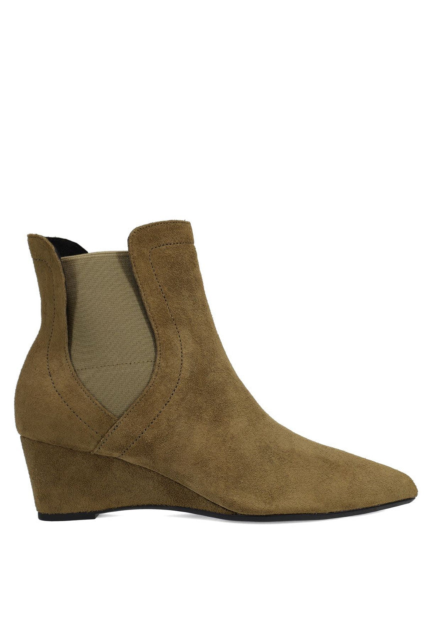 Natori Buy Gaisha-Su Suede Wedge Bootie in Olive Online