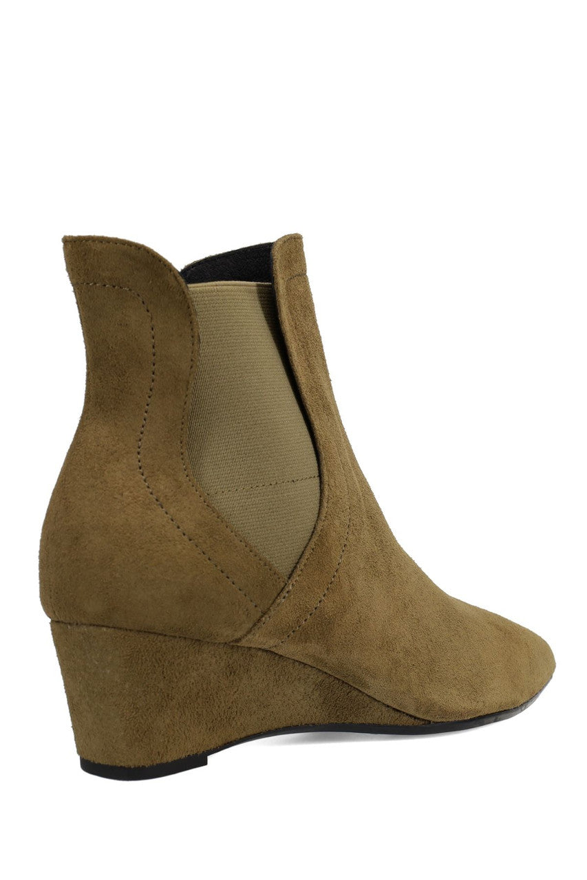 Natori Buy Gaisha-Su Suede Wedge Bootie in Olive Online