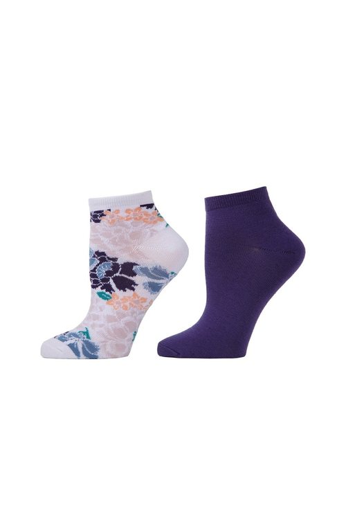 Natori Buy Bold Floral Socks - 2 Pair Pack in Lavender Online