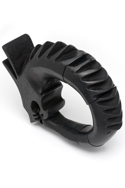 Natori Buy Acacia Wood Spiked Dragon Bracelet in Ebony Online