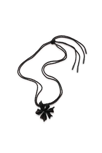 Natori Horn Floral Pendant Necklace