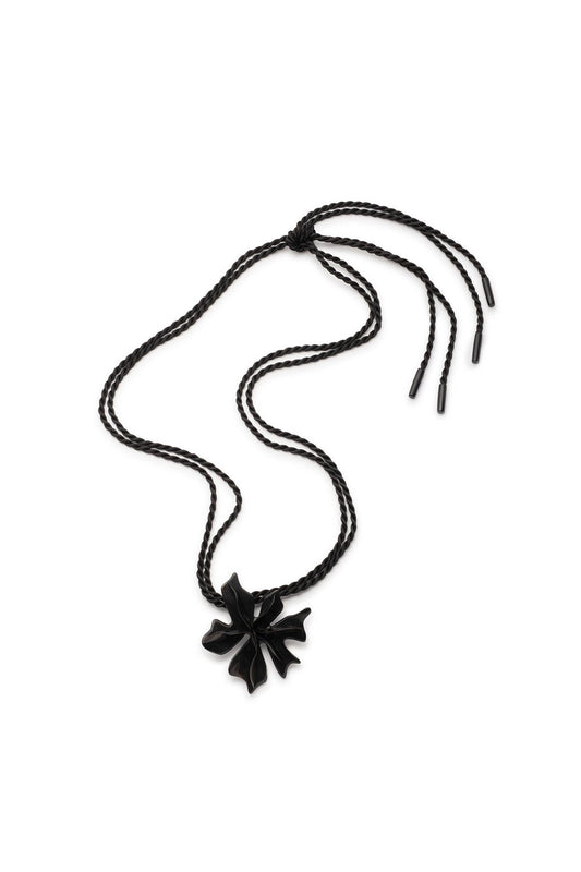Natori Horn Floral Pendant Necklace