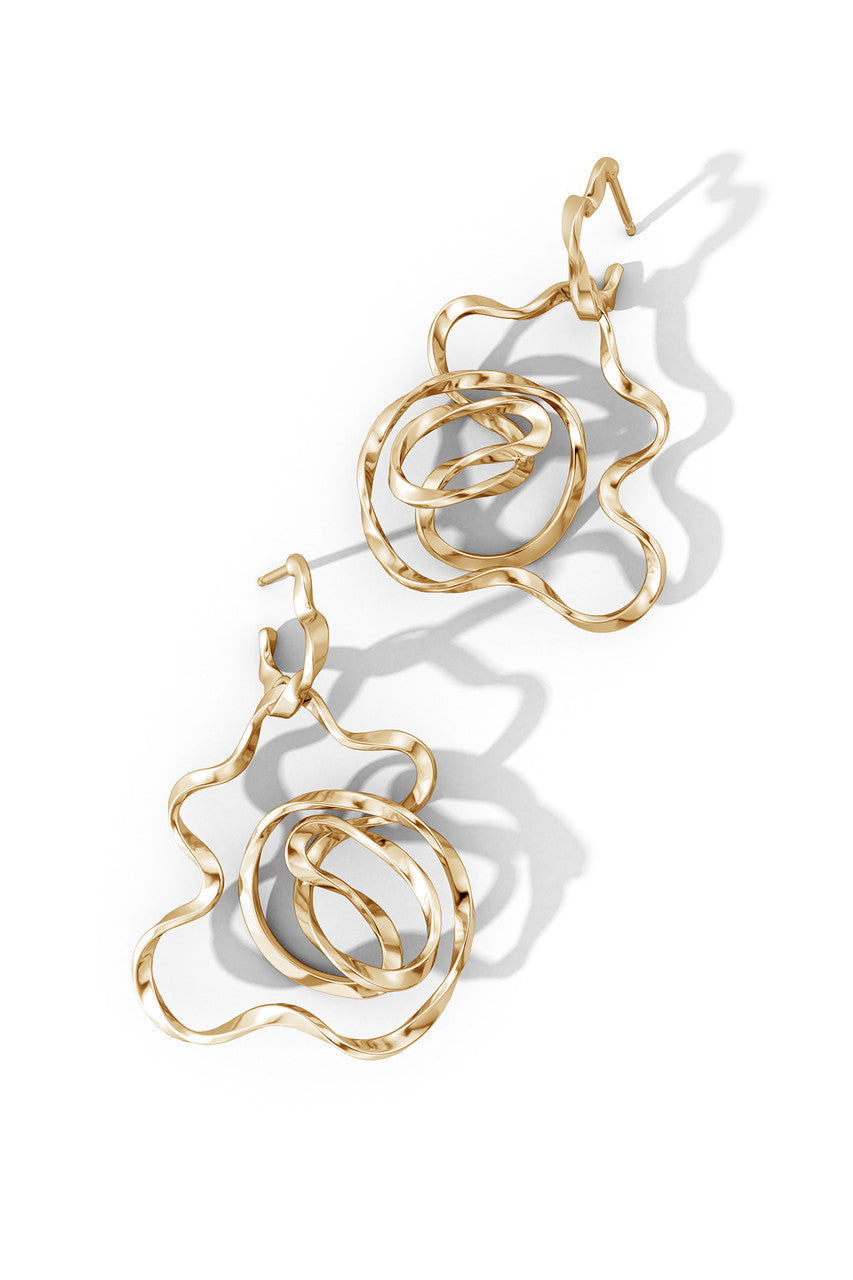 Natori Buy Sakura 14k Hoop Earrings in 14K Yellow Gold Online