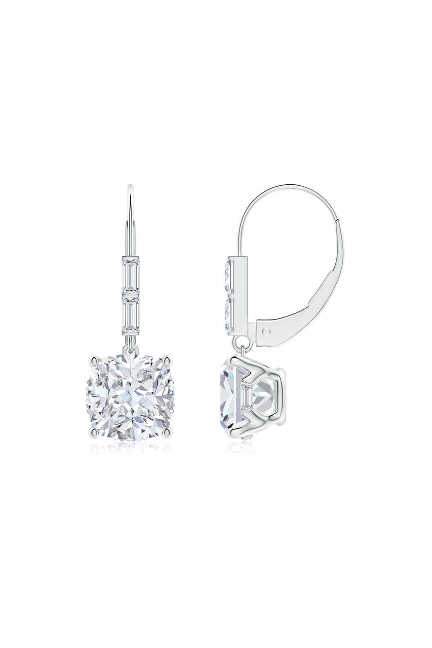 Natori Orient Express Lab-Grown 14K Gold Cushion Diamond Earrings