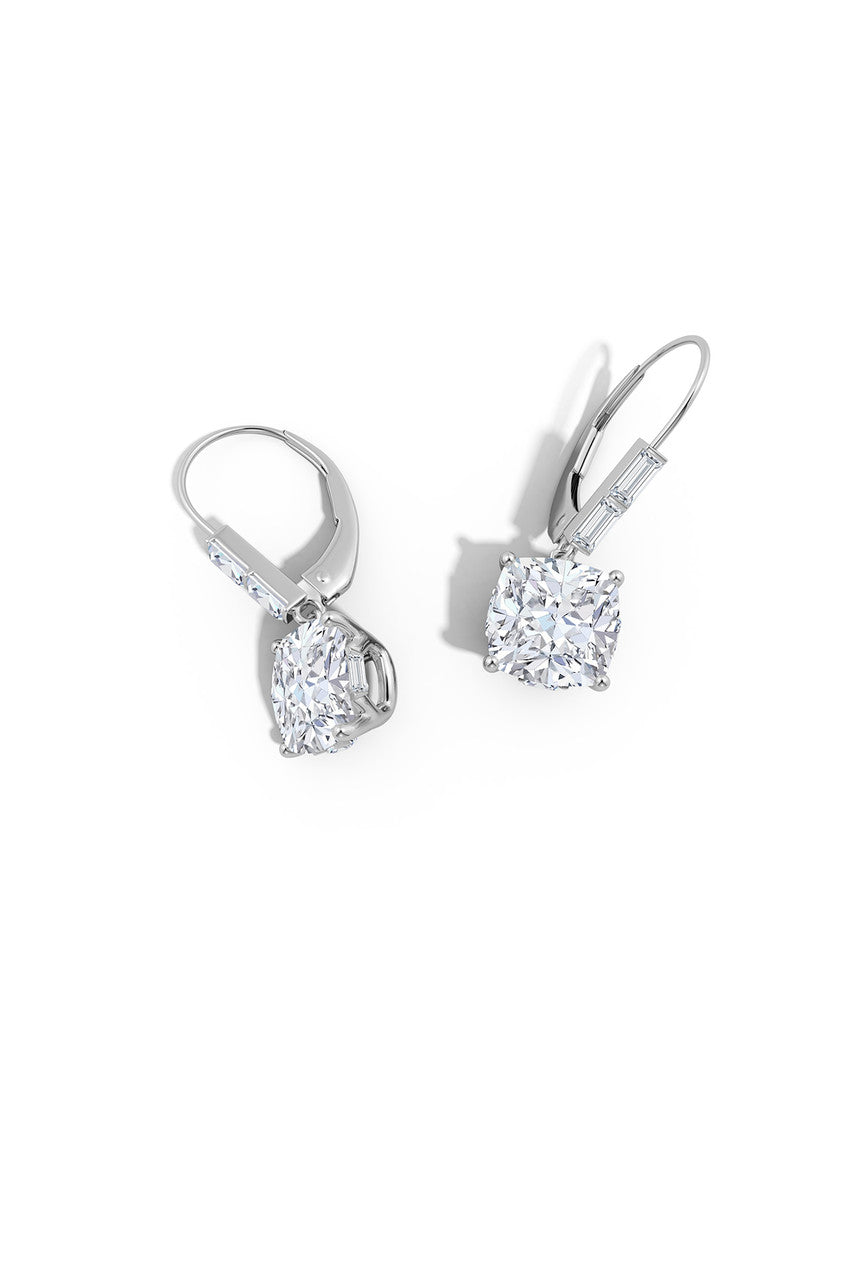 Natori Orient Express Lab-Grown 14K Gold Cushion Diamond Earrings