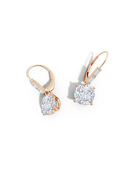 Natori Buy Orient Express Lab-Grown 14K Gold Cushion Diamond Earrings in 14K Rose Gold Online