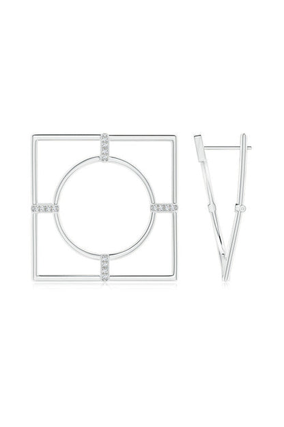 Natori Buy Infinity 14K Gold Geometric Hoop Earrings in 14K White Gold Online