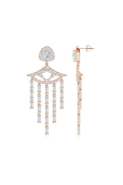 Natori Buy Orient Express Lab-Grown 14K Gold & Diamond Statement Earrings in 14K Rose Gold Online