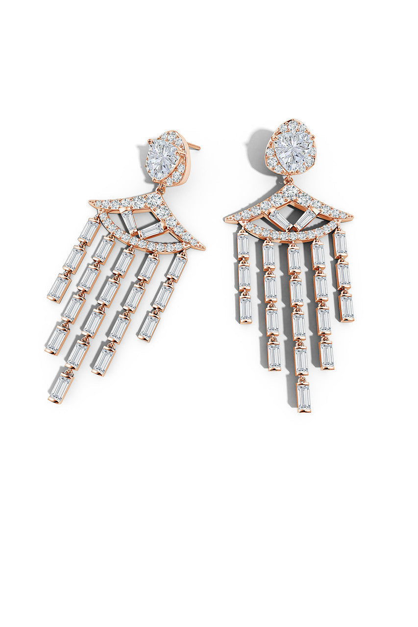 Natori Buy Orient Express Lab-Grown 14K Gold & Diamond Statement Earrings in 14K Rose Gold Online