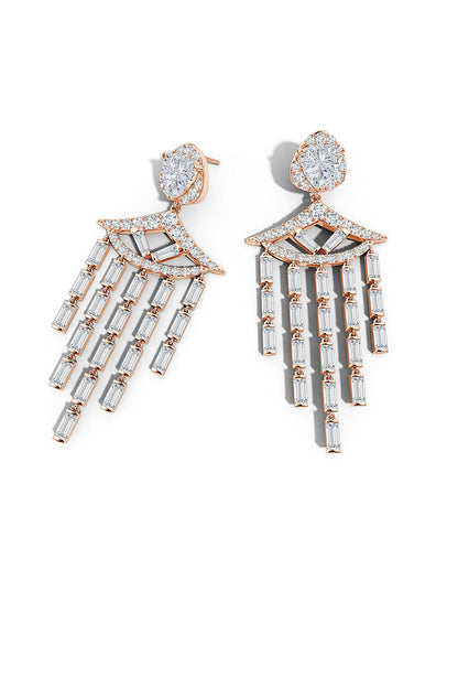 Natori Buy Orient Express Lab-Grown 14K Gold & Diamond Statement Earrings in 14K Rose Gold Online