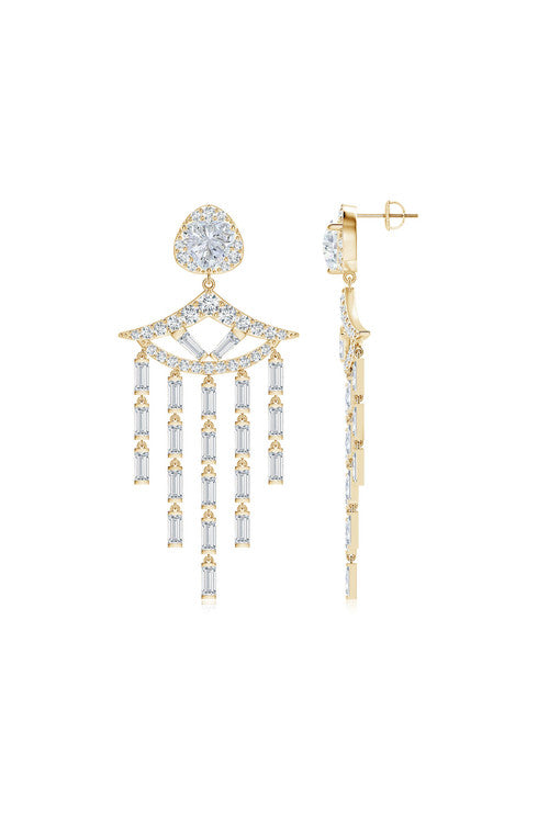 Natori Buy Orient Express Lab-Grown 14K Gold & Diamond Statement Earrings in 14K Yellow Gold Online