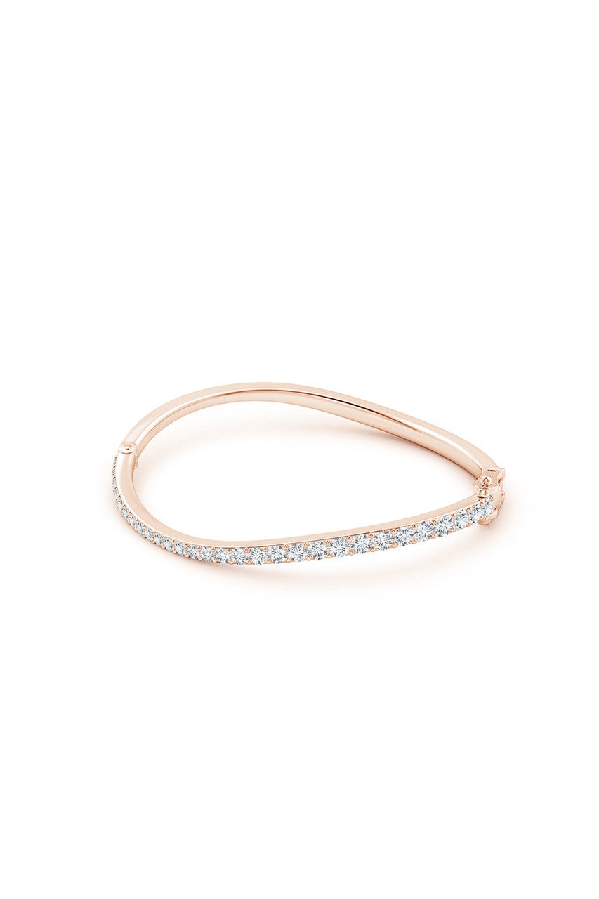 Natori Buy Shangri-La Brushstroke 14K Gold and Diamond Full Bracelet in 14K Rose Gold Online