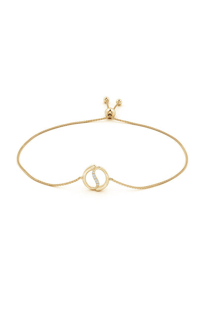 Natori Buy Shangri-La Yin-Yang 14K Gold and Diamond Bolo Bracelet in 14K Yellow Gold Online