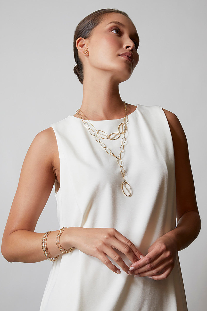 Natori Buy Shangri-La Elliptical Yin-Yang 14K Gold and Diamond Link Bracelet in 14K Yellow Gold Online
