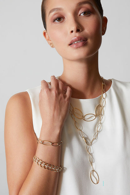 Natori Buy Shangri-La Elliptical Yin-Yang 14K Gold and Diamond Trio Necklace in 14K Yellow Gold Online