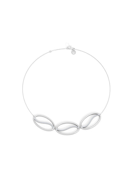 Natori Buy Shangri-La Elliptical Yin-Yang 14K Gold and Diamond Trio Necklace in 14K White Gold Online