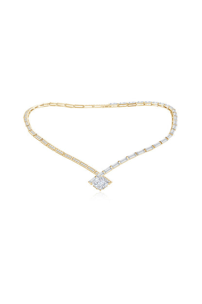 Natori Buy Orient Express Lab-Grown 14K Gold & Cushion Diamond Statement Necklace in 14K Yellow Gold Online