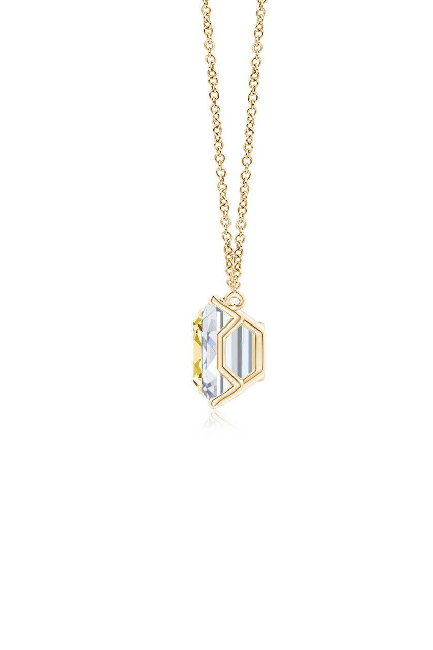 Natori Buy Orient Express Lab-Grown 14K Gold with Yellow & White Diamond Two Stone Pendant Necklace in 14K Yellow Gold Online