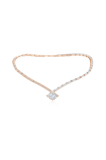 Natori Buy Orient Express Lab-Grown 14K Gold & Cushion Diamond Statement Necklace in 14K Rose Gold Online