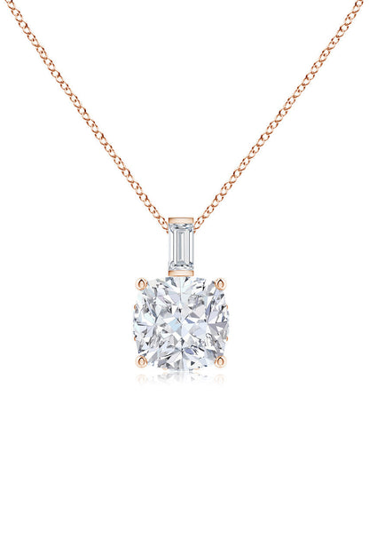 Natori Buy Orient Express Lab-Grown 14K Gold & Cushion Diamond Pendant Necklace in 14K Rose Gold Online