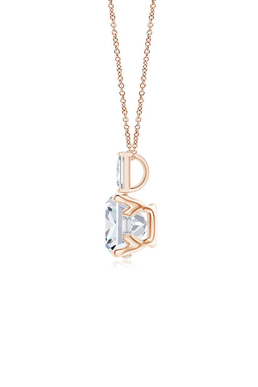 Natori Buy Orient Express Lab-Grown 14K Gold & Cushion Diamond Pendant Necklace in 14K Rose Gold Online